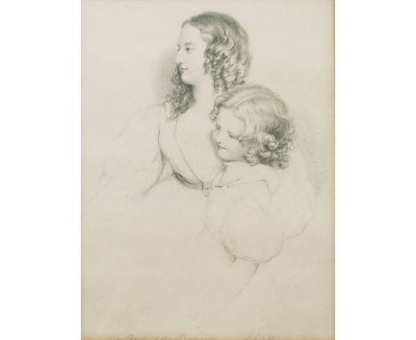T...Light (British, 19th Century), The Bud &amp; The Blossom, titled l.l., signed l.r., pencil, 23 by 17cm, framed, together 