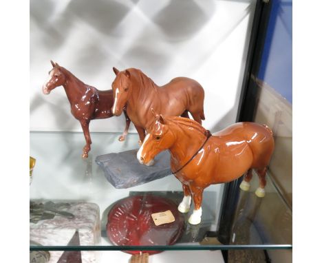 A BESWICK SUFFOLK PUNCH HORSE 'HASSE DAINTY'model no. 1359, the light chestnut body with blended thin stripe down the front o