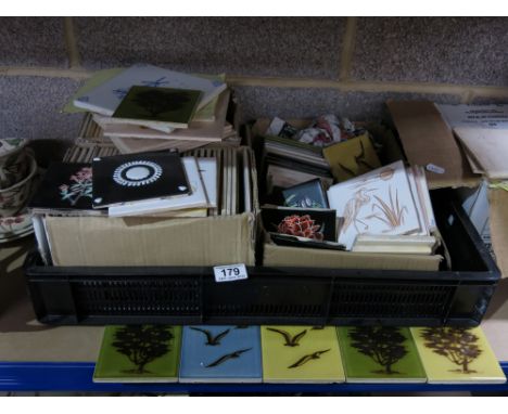 An extensive collection of Pilkington ceramic tiles, various sets, tubelined and painted