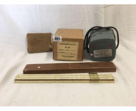 VINTAGE TRANSFORMER RECTIFIER &amp; A FIELD DRESSING