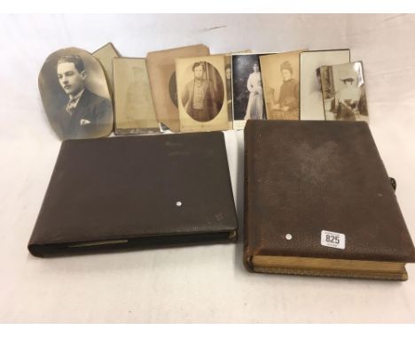 POSTCARD ALBUM OF MAINLY VINTAGE CONTINENTAL POSTCARDS &amp; A VICTORIAN ALUM OF PHOTOGRAPHS INCL; SOME LOOSE