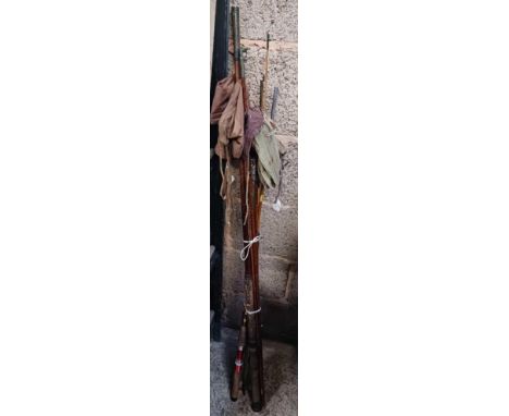 SMALL QTY OF VINTAGE FISHING RODS
