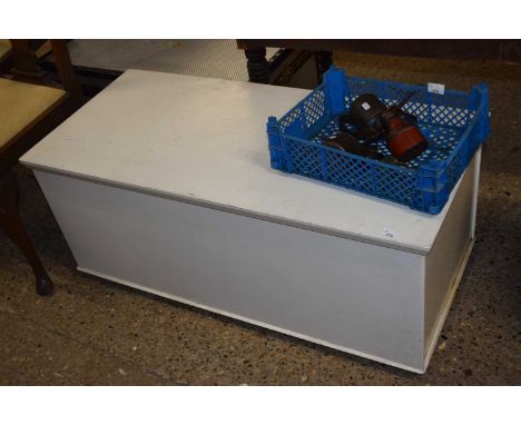 A white painted trunk