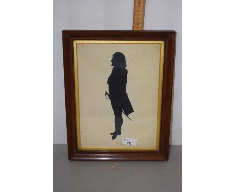A full length portrait silhouette print 