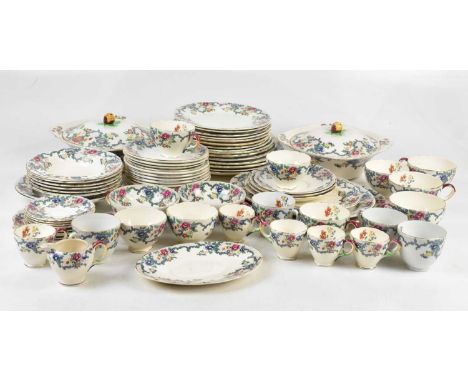 CAULDON; an extensive tea and dinner service in the 'Victoria' pattern, various pieces including tureens, various sized plate