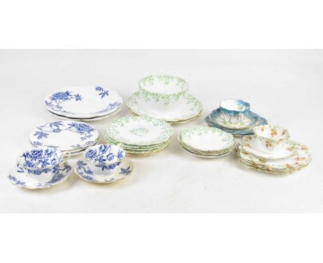 WILEMAN; a collection of part tea services in various patterns, including 7069, etc (32).