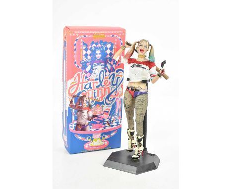 A Crazy Toys 1/6th scale collectable figure of Harley Quinn from DC's Suicide Squad, original box.
