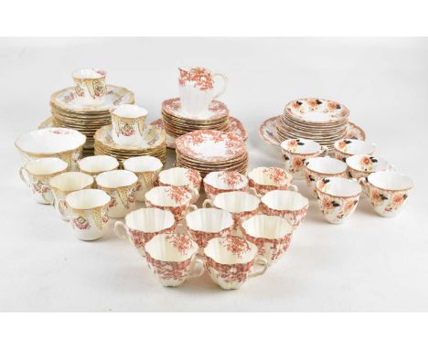 A collection of early 20th century and later part tea/dinner services including a Wileman style example, etc (qty).
