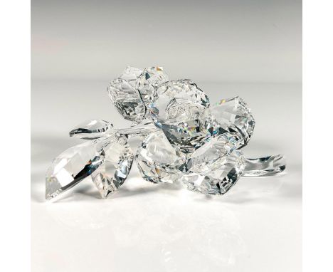 Lead crystal part of The Secret Garden series and consists of two roses with six leaves in fully faceted clear crystal. Swaro