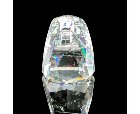 Lead crystal part of the Endangered Species collection and is made with colored crystal eyes. Swarovski etched backstamp. Thi