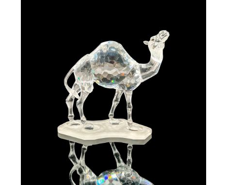 This Swarovski crystal camel was part of the African Wildlife family group. A member of the Dromedary family, it only has one