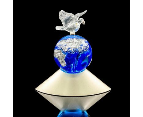 This exquisite crystal Planet was designed to celebrate the new Millennium and features a stunning sapphire blue globe with c