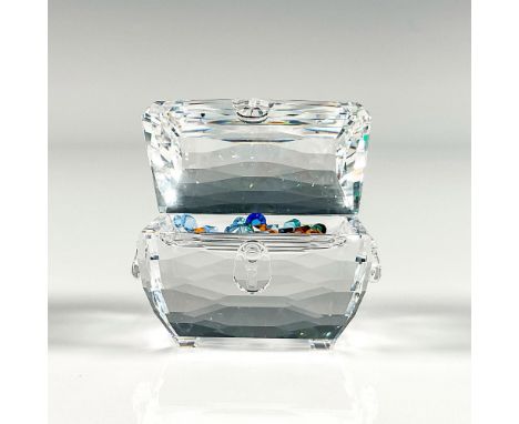 Lead crystal part of the Fables and Tales collection and comes with colored crystal stones. Swarovski etched backstamp. This 