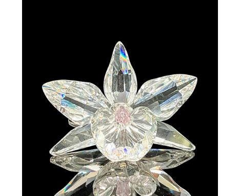 This Swarovski crystal light pink orchid was part of the Exquisite Accents theme group. Introduced in 1996, this variation un