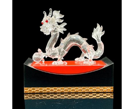 Limited edition Swarovski Austrian cut crystal dragon figure with ruby glass eyes from the retired Fabulous Creatures collect
