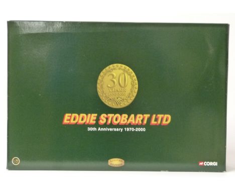 Corgi Eddie Stobart Ltd 39th Anniversary 1970-2000 1:50 scale limited edition diecast model lorry set 76901, in original box.