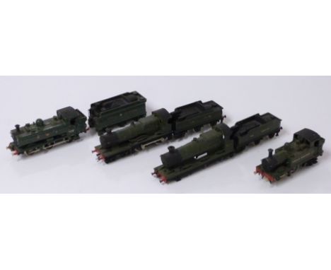 Four 00 gauge model railway GWR locomotives including Skylark, 14xx tank etc.&nbsp;