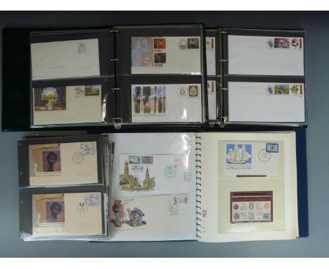 Three albums of Australia first day covers mainly 1980-2006, and some covers on loose album pages