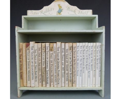 Collection of 24 Beatrix Potter Books from the 1950s and later, mostly in original dust-wrappers and complete, with the woode
