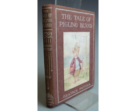 Beatrix Potter The Tale of Pigling Bland Warne 1913 first edition with colour illustrations and text drawings in lettered boa