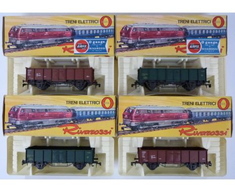 Four Rivarossi 0 gauge model railway Belgian open goods wagons, 7561, all in original boxes.