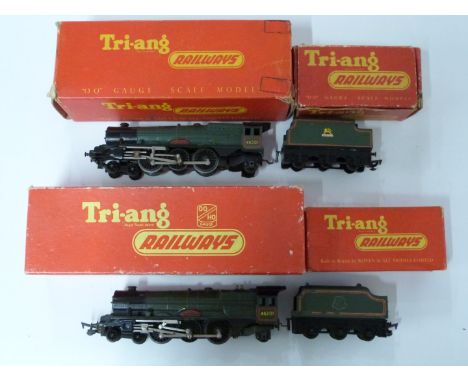 Two Tri-ang and Tri-ang Hornby 00 gauge model railway LMS Princess Class locomotives, both in original boxes.&nbsp;