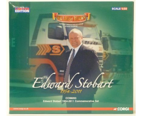 Corgi Hauliers of Renown 1:50 scale limited edition diecast model Edward Stobart 1954-2011 Commemorative Set, CC99203, in ori