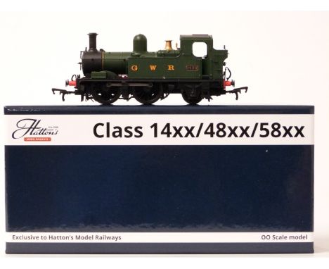 Hatton's 00 gauge model railway GWR 14xx tank locomotive, in original box.