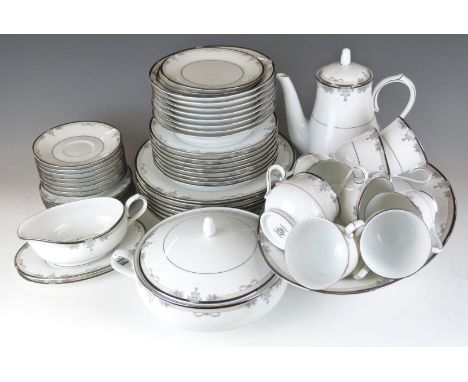 An extensive Noritake dinner and tea service decorated in the Park Suite pattern