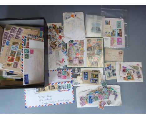 A box of all world stamps and covers and stockbook and a Royal Mail stamp album, Commonwealth mini sheets and booklets etc&nb