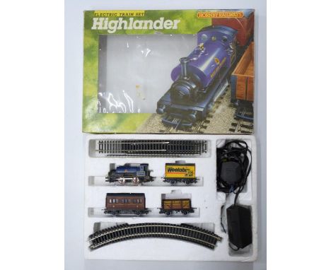 Hornby 00 gauge model railway Highlander train set, R701, in original display box.&nbsp;