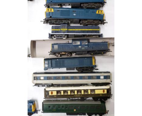 Over forty&nbsp;Tri-ang and Hornby 00 gauge model railway locomotives together with various loose bodies.&nbsp;