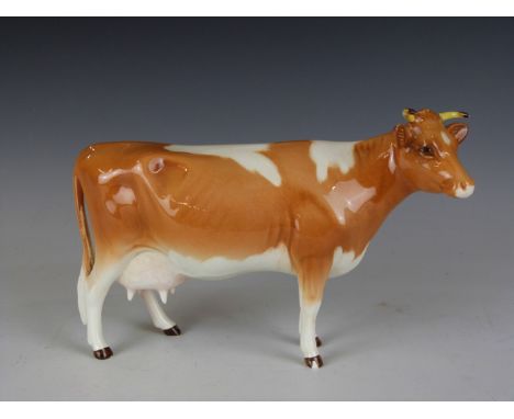 Beswick first version Guernsey cow, H10cm