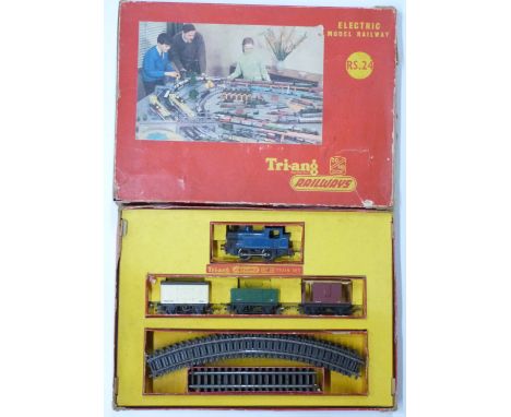 Tri-ang 00 gauge model railway goods train set, RS.24, in reproduction box.&nbsp;