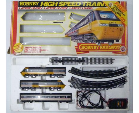 Hornby 00 gauge model railway High Speed Inter City 125 train set, R.556, in original display box.&nbsp;