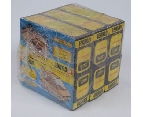 Six Corgi Toys diecast model Minissima cars, 288, all in original display boxes and wrapped in dealer's delivery packaging. 