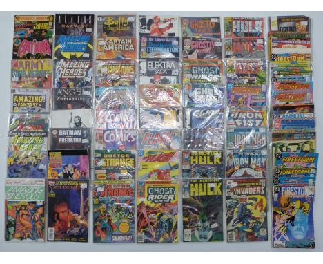 Over 80 Marvel, DC and independent comic books including Batman, Superman, Green Lantern etc.&nbsp;