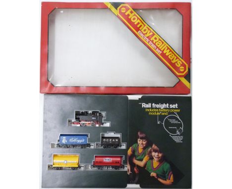 Hornby 00 gauge model railway Rail Freight train set, R178, in original display box.&nbsp;
