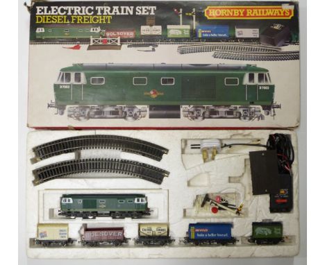 Hornby 00 gauge model railway Diesel Freight train set, R.833, in original box.&nbsp;