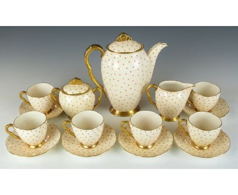 Carltonware polka dot coffee set&nbsp;
