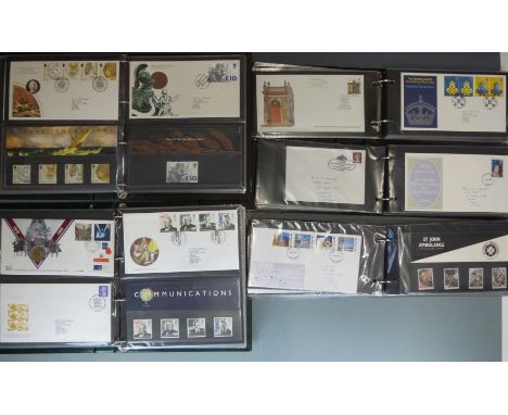 Five albums of GB first day covers and presentation packs 1969-97, also some booklets, mini sheets etc&nbsp;