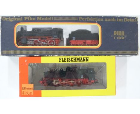 Fleischmann 00 gauge model railway 2-8-2 tank steam locomotive, 964086,&nbsp;in original box together with a Piko DB 38 4-6-0