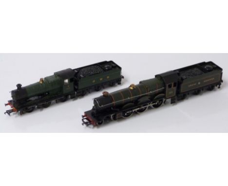 Two Bachmann 00 gauge model railway GWR locomotives 3202 and 4073.&nbsp;