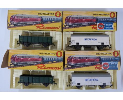 Four Rivarossi 0 gauge model railway German open goods wagons, 7564, all in original boxes.