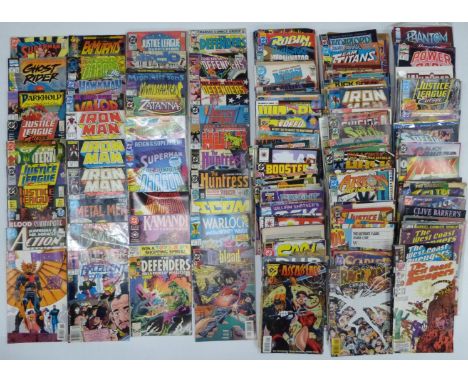 Over 200 Marvel, DC and other comics including Superman, Justice League, Spiderman and Savage Dragon.