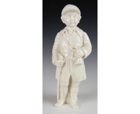 Royal Worcester porcelain figure of a young huntsman by Frederick Gertner, model RW2734 (listed as extremely rare), H18cm