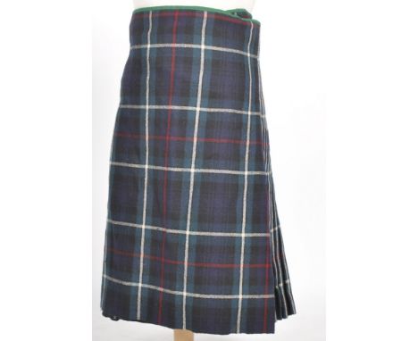 A post-WWII Second World War 1947 dated War Department issued Scottish Highland Light Infantry uniform Kilt. Retains original