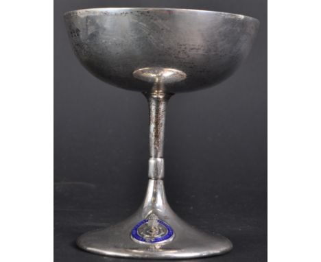 DMK Marendaz Collection - a hallmarked silver trophy goblet for North West London Motor Club - engraved for S. H. Caswell, 19