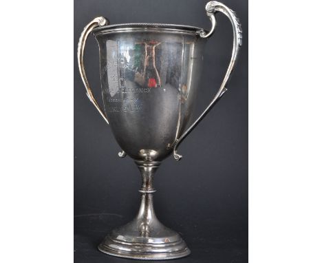 DMK Marendaz Collection - a hallmarked silver trophy for Henly's Rally - 1934 - Concours D'Elegance - Presented By Henlys Ltd