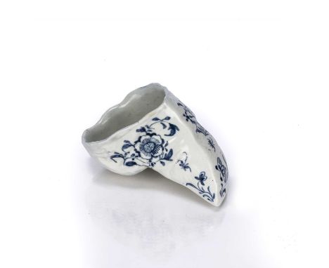 Liverpool factory stirrup cupcirca 1766-68, decorated with flowers, attributed to Philip Christian, 7.5cmNote: See Liverpool 